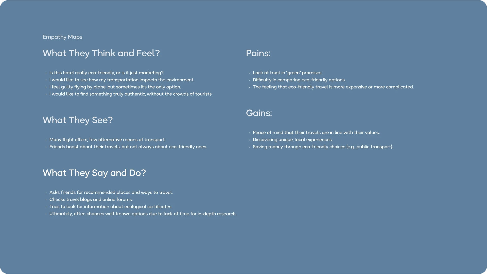 Wilder Roam - Empathy Maps